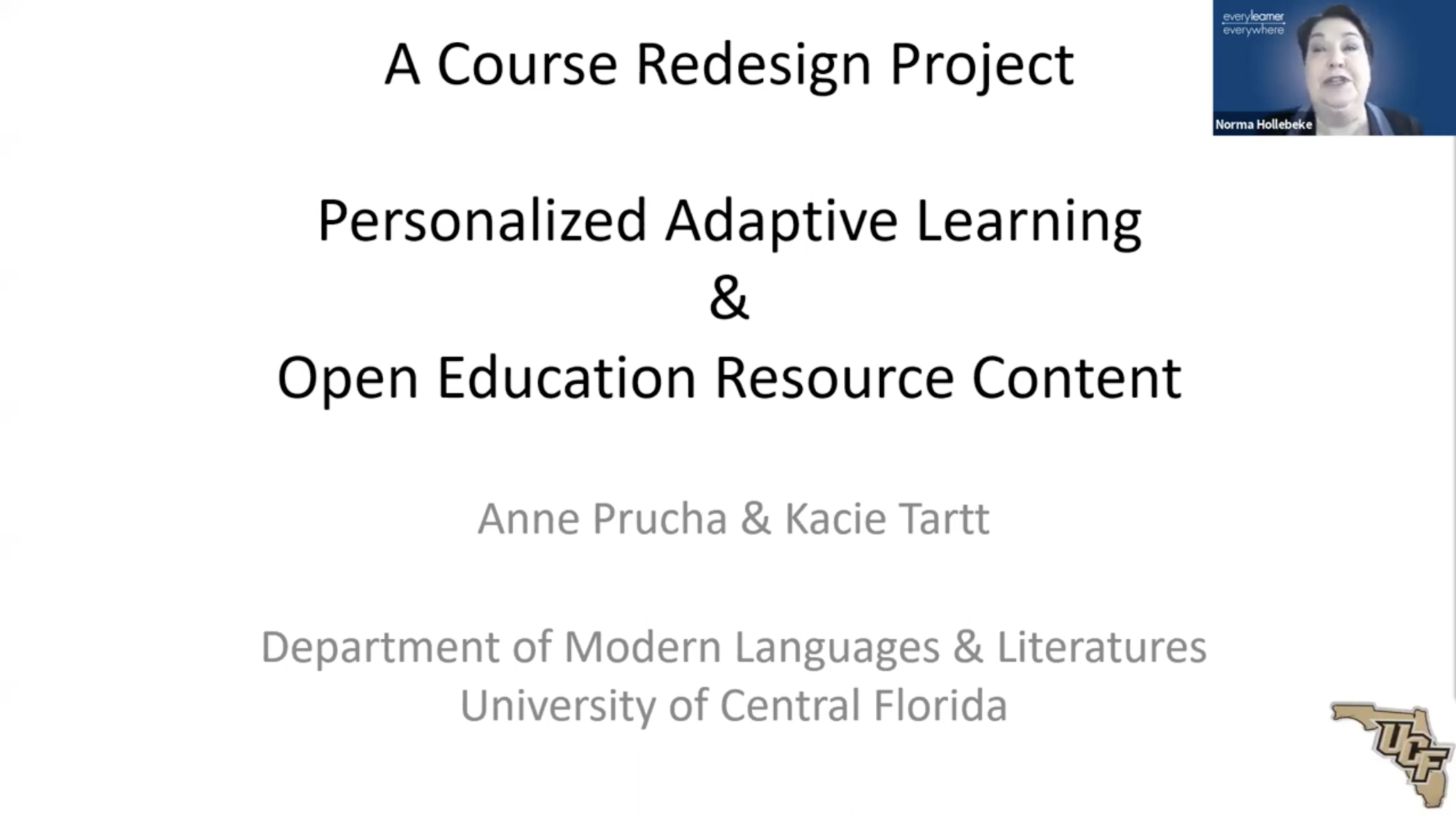 A Course Redesign Project Personalized Adaptive Learning And Oer