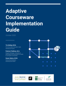 Adaptive Courseware Implementation Guide